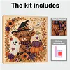 Kit de peinture de perles de perles en perles de yak des Highlands DIY Cadre Halloween 30x30cm
