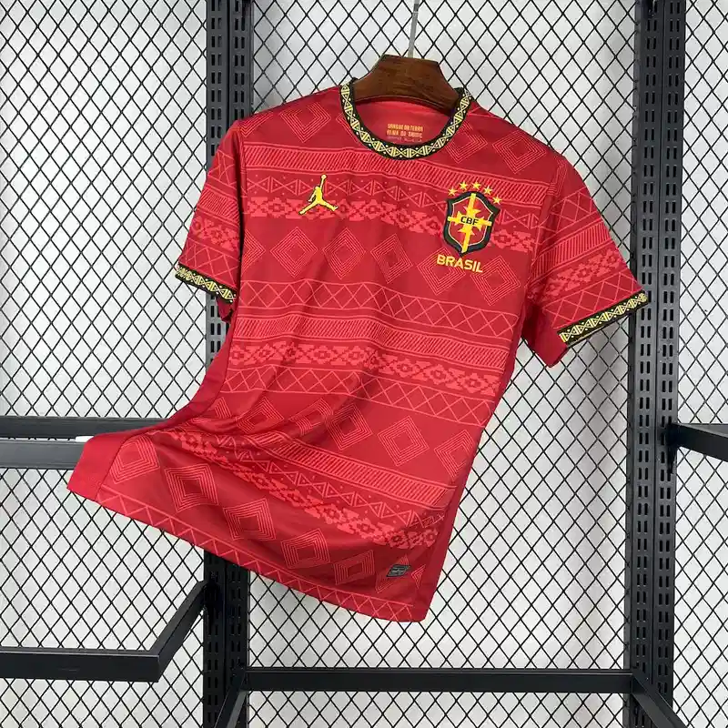 2025 Brazil Red Special Edition Soccer Jersey