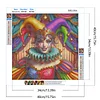 Diamond Painting-5D Full Round Drill Clown(40*40 CM)