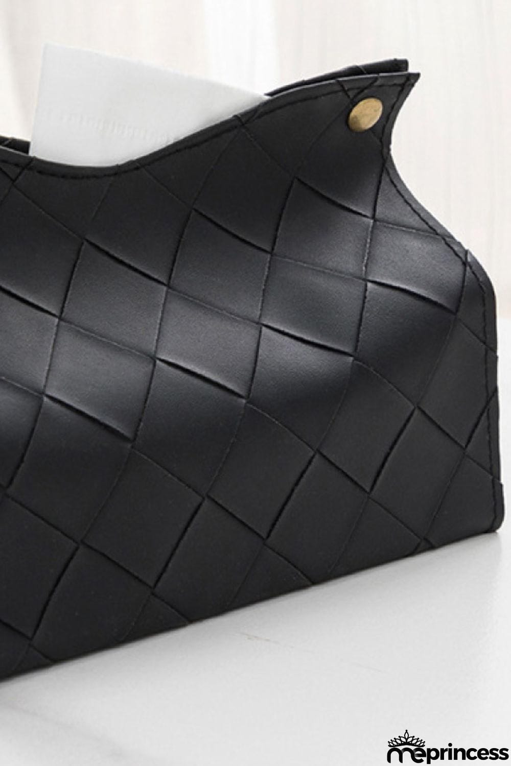 2-Pack Woven PU Tissue Box Covers