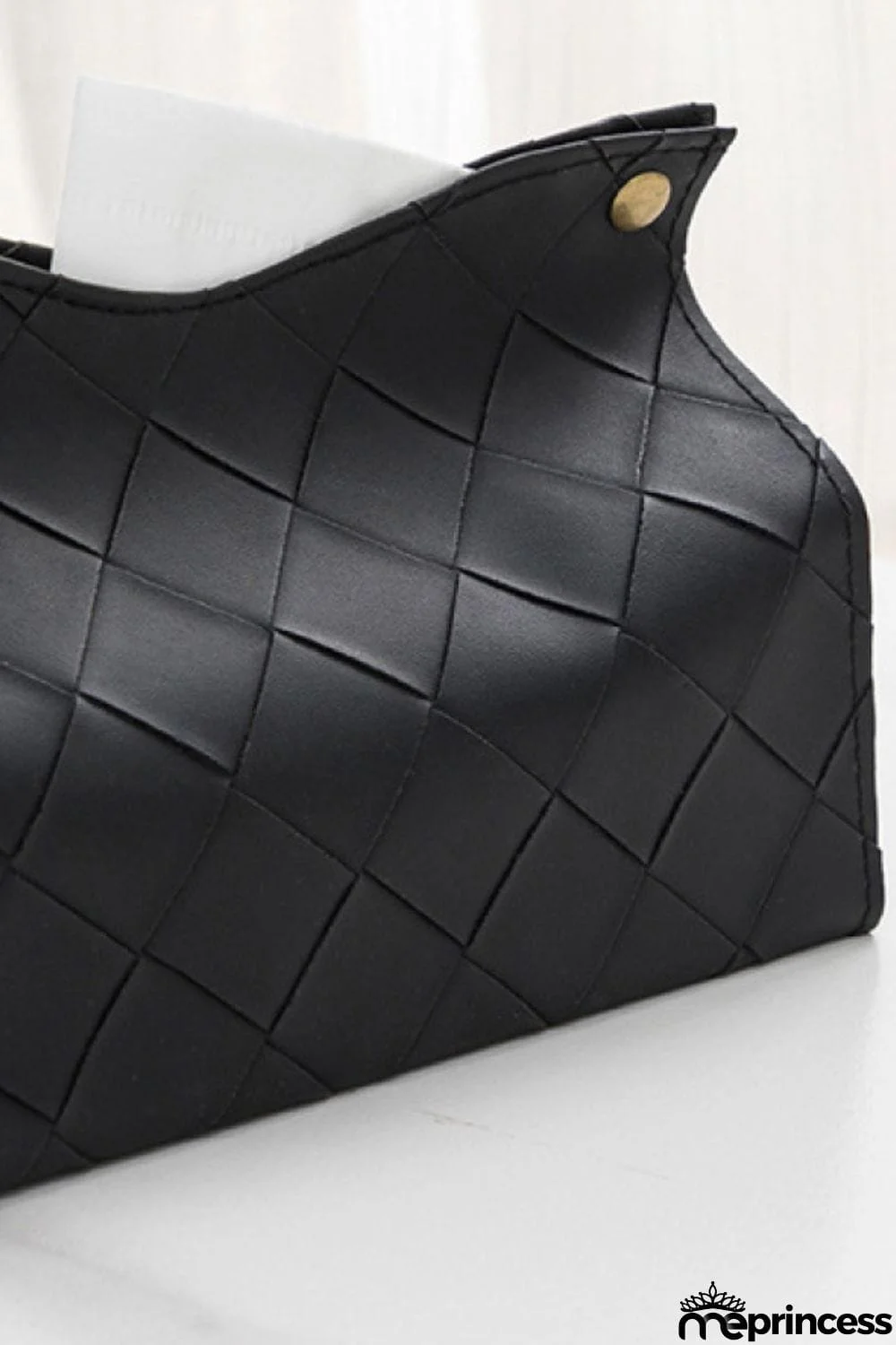 2-Pack Woven PU Tissue Box Covers