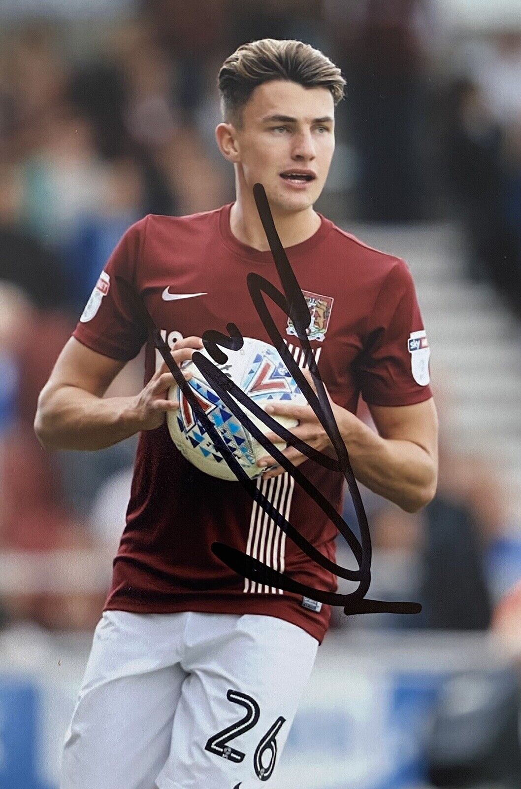 Regan Poole Genuine Hand Signed Northampton Town 6X4 Photo Poster painting