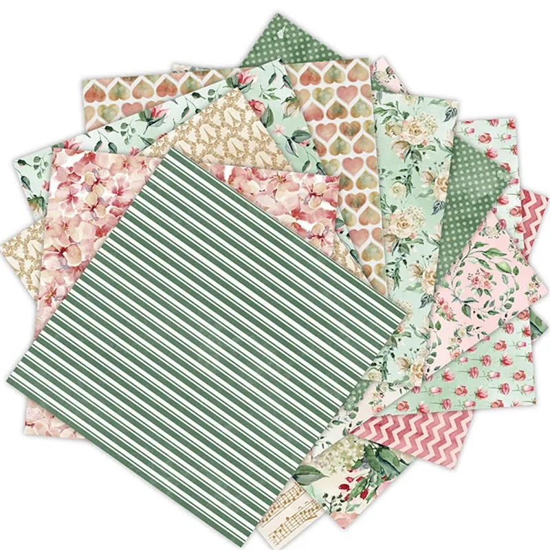 12pc Love Is Everlasting patterned paper Scrapbooking paper pack handmade craft paper craft Background pad