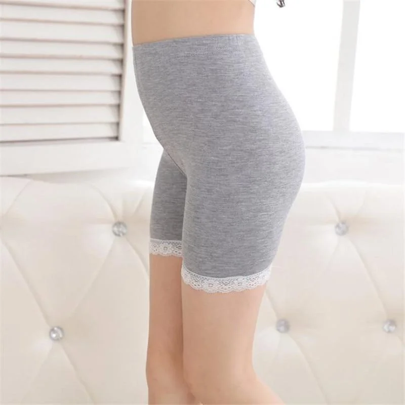 2021 Kids Girls Leggings Children Short Pants Pure Color Capris Girl Lace Kid Breathe Freely Trousers Cotton Pantyhose