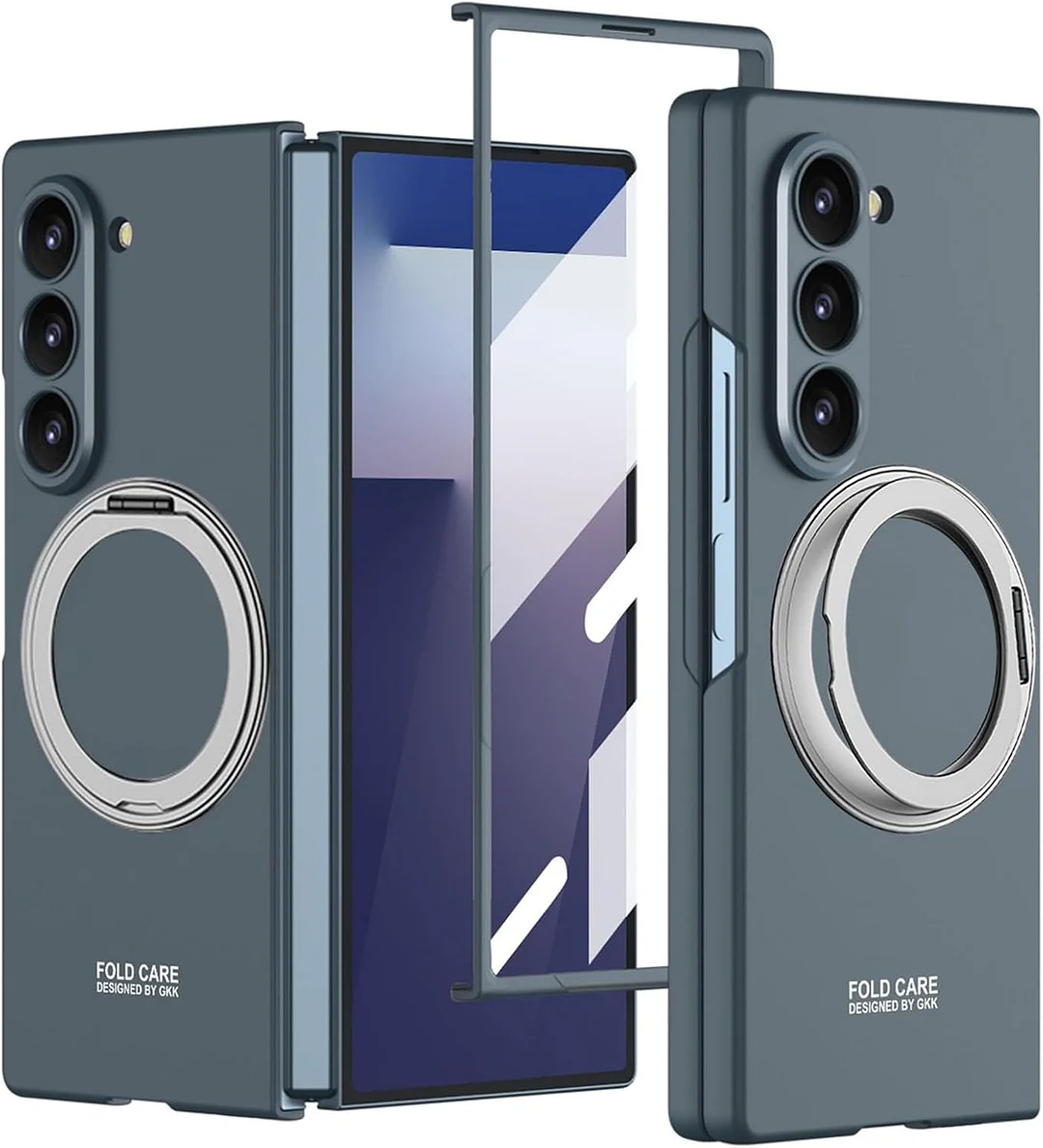 Compatible with Samsung ZFold7/6 mobile phone case 5/4 external 360 rotating bracket magnetic wireless charging ultra-thin protective cover