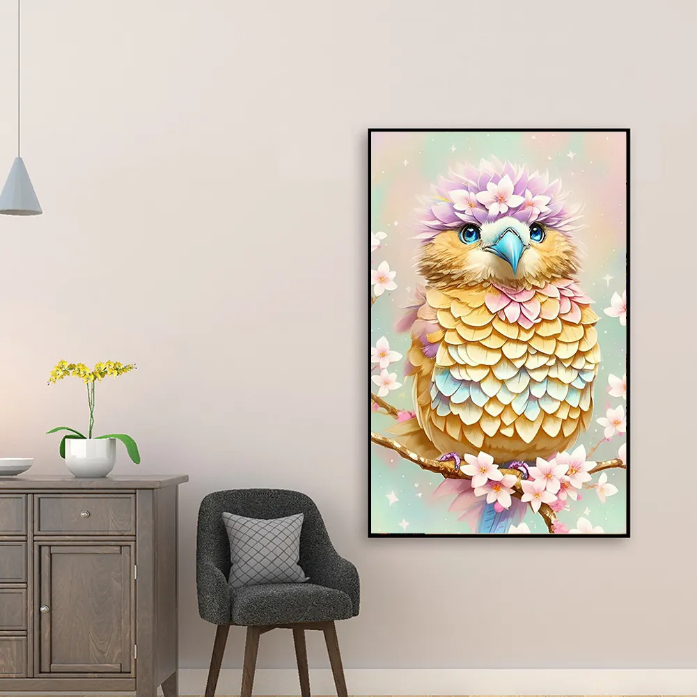 Full Round Diamond Painting 30*50cm - Owl