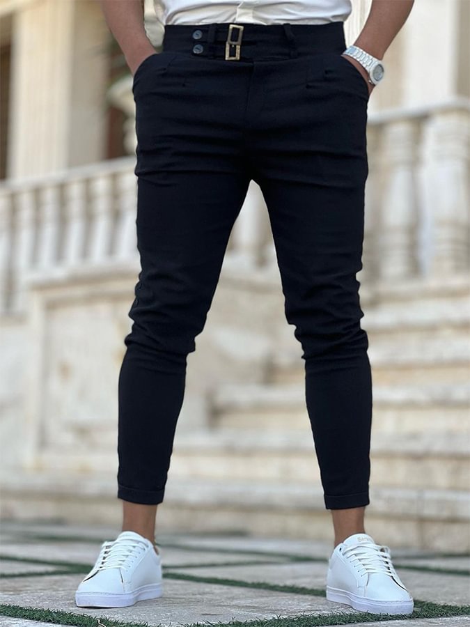 Men's Casual Black Pants