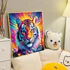 Diamond Painting-DIY Full Round Drill Color Tiger(40*40 CM)