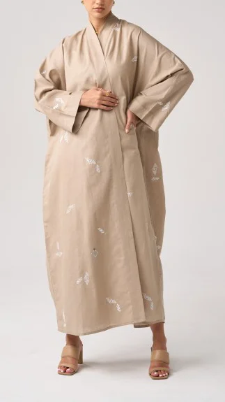 Cotton Linen Cardigan Abaya-inspireuse