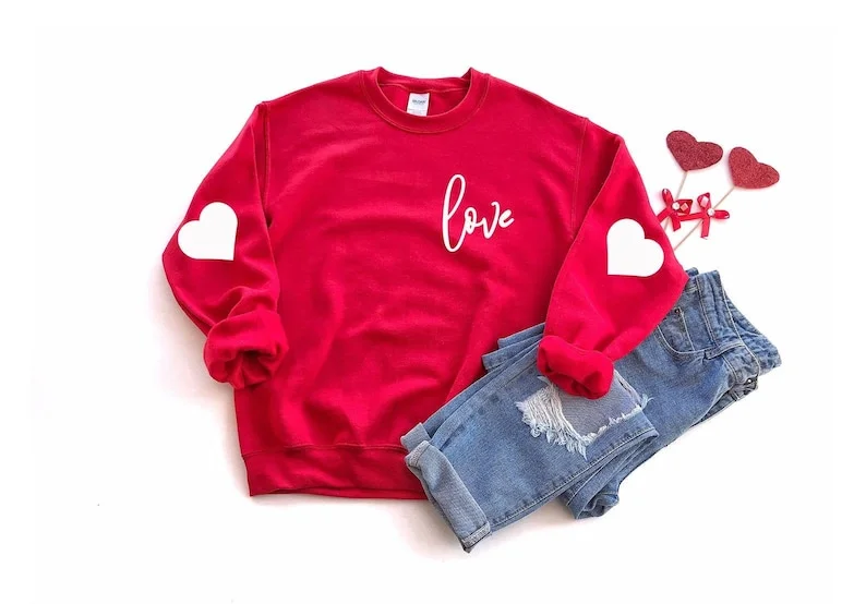 Valentine's Love Heart Sweatshirt