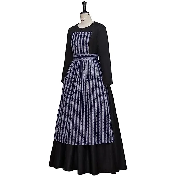 Movie Sound of Music Costume Maria Nun Costume Dress with Apron