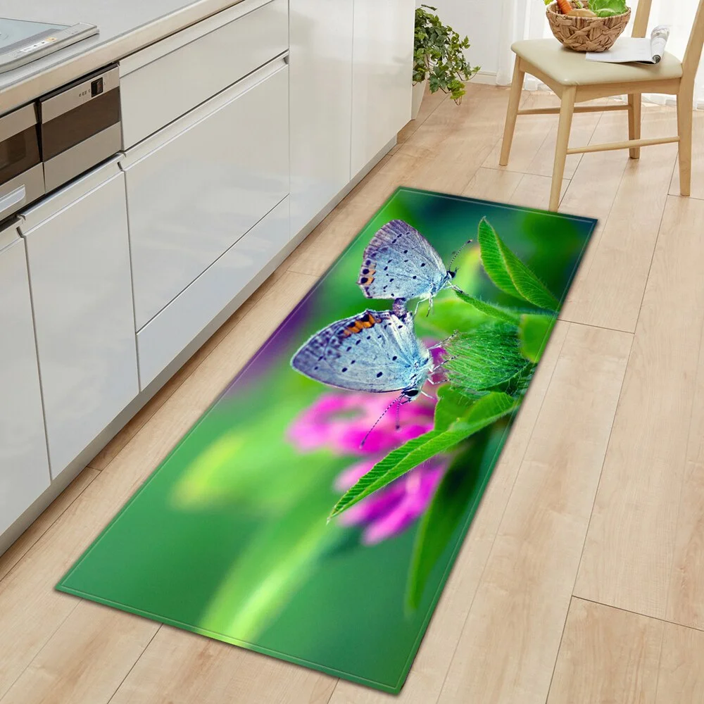 Modern Kitchen Mat Entrance Doormat Home Living Room Bedroom Children's Carpet 3D Printed Hallway Tatami Balcony Bath Long Rug
