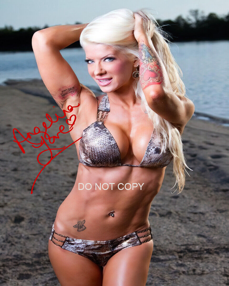 Angelina Love - Autographed Signed 8x10 Photo Poster painting (TNA Knockouts) Reprint