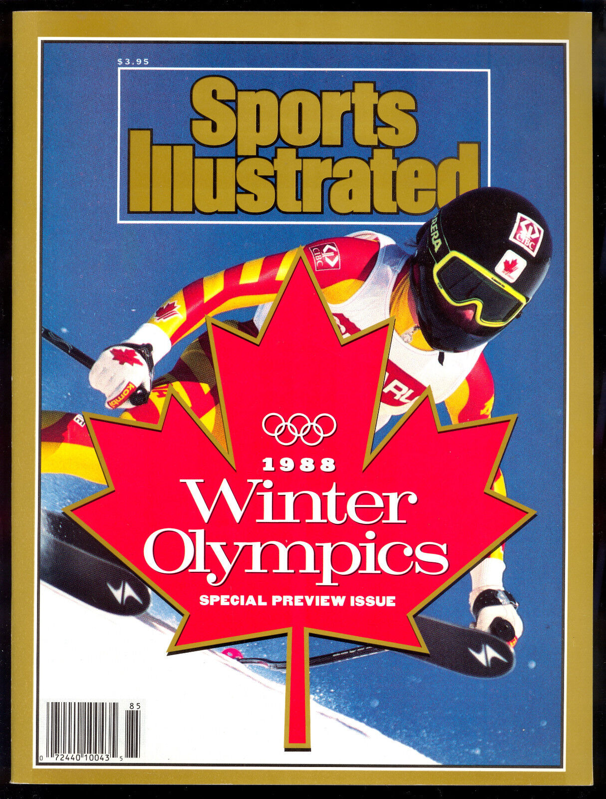 SPORTS ILLUSTRATED 1988 CALGARY WINTER OLYMPICS SPECIAL PREVIEW ISSUE NICE Photo Poster painting