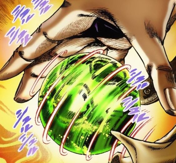 JoJo's Bizarre Adventure Steel Ball Run Gyro Zeppeli Golden Spin Steel Ball In anime