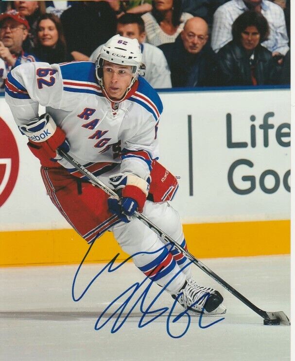 CARL HAGELIN SIGNED NEW YORK NY RANGERS 8x10 Photo Poster painting #1 Autograph