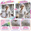 White Dressed Beauty Partial Drill Diamond Painting Kit 30x30cm