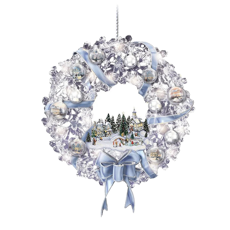 🌲Thomas Kinkade-:Animated Tabletop Christmas Tree With Train