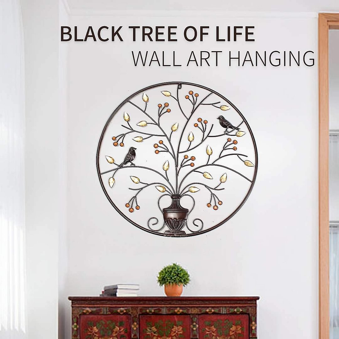 NEW Tree of Life Metal Iron Sculpture Ornament for Home Wall