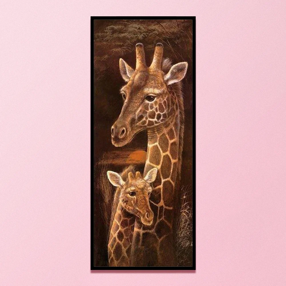 11CT Stamped Cross Stitch - Giraffe(30*75cm)