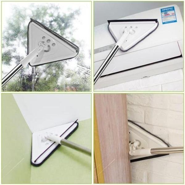 360 Degree Rotatable Adjustable Triangle Cleaning Mop