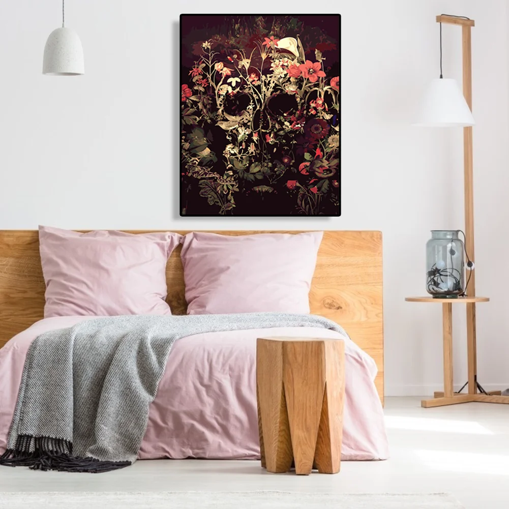 Flower Skull - Paint By Number(40*50cm)