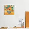 (4Pcs)Flowers-Paint by Numbers Acrylic Painting 20*20cm