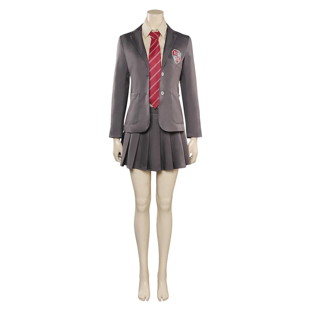 TV Heartstopper Elle Argent School Uniform Skirt Outfits Cosplay Costume Halloween Suit