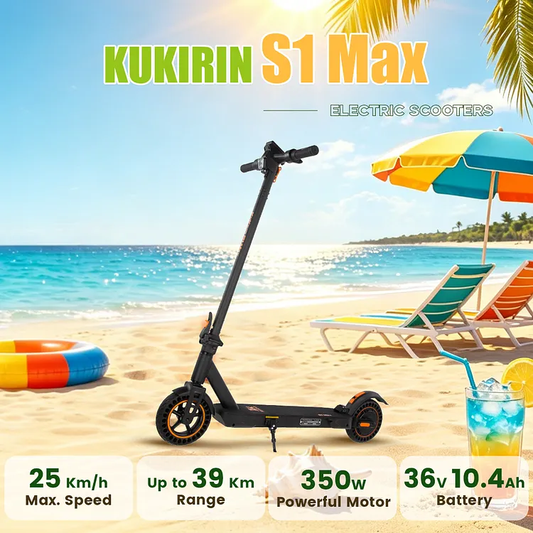 KUKIRIN S1 Max Electric Scooter | 374WH Power | 25KM/H Max Speed [Pre-Order]