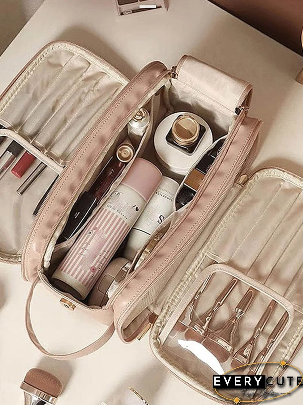 Multifunctional Large-Capacity Portable Makeup Bag