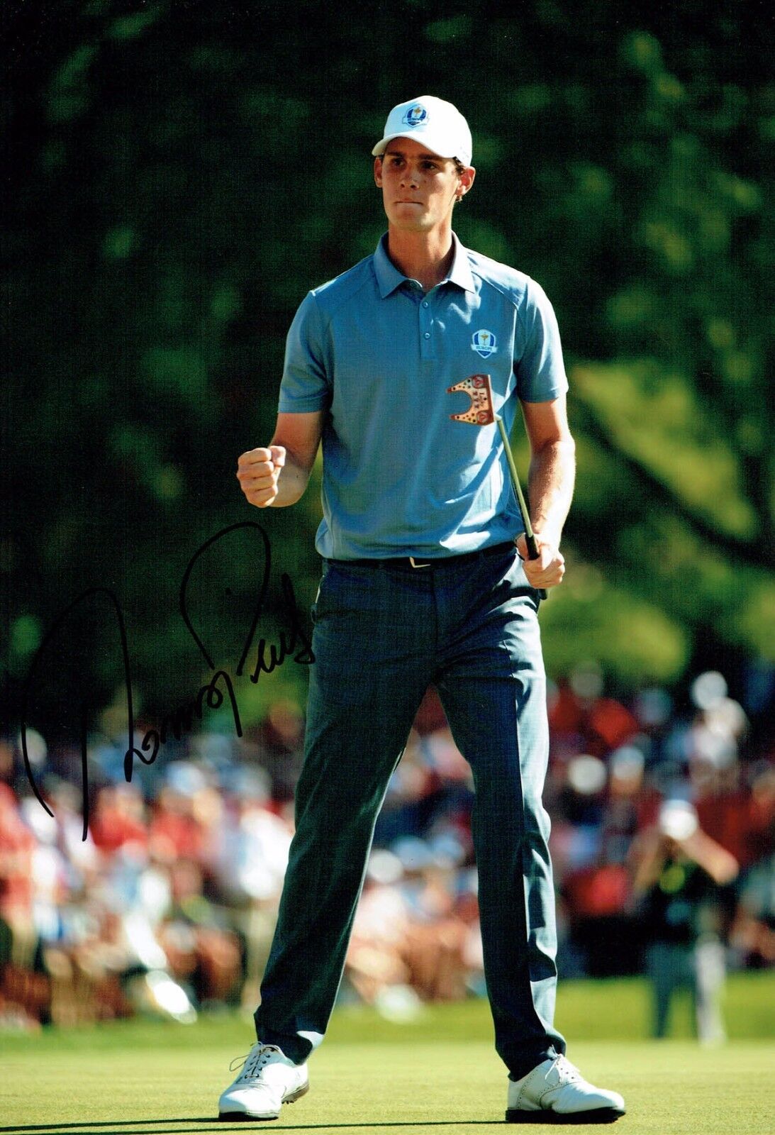 Thomas PIETERS Signed 12x8 Photo Poster painting 4 Ryder Cup Golf Player Autograph AFTAL COA