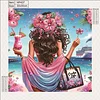 (Box Packaging)Diamond Painting-DIY Crystal Rhinestone Beach Vacation Girl