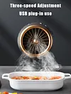Desktop Range Hood Kitchen Exhaust Fan Height Angle Adjustment Mini Cooker Hood