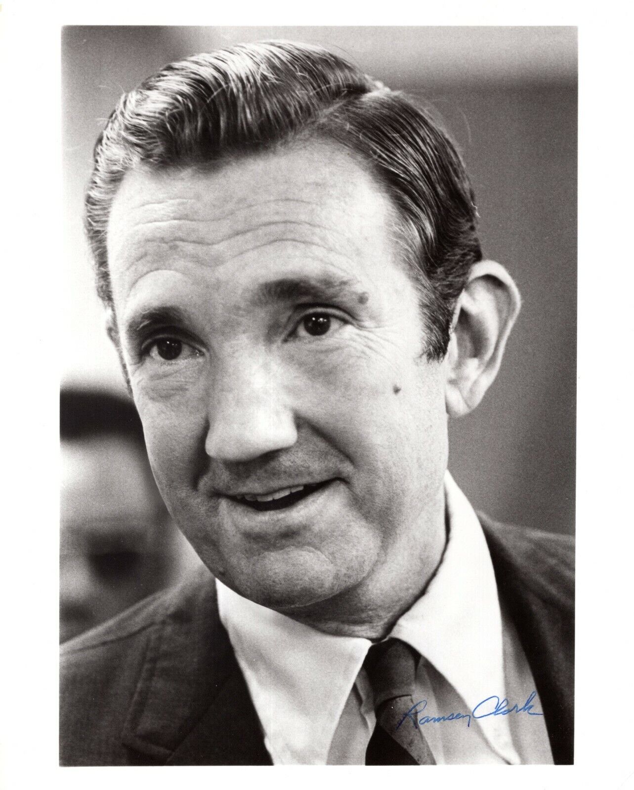 Ramsey Clark US Attorney General Hand Signed Autograph 8x10 Photo Poster painting