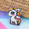 Bead Embroidery - 2Pcs Horse Bead Cross Stitch Keychain Kit
