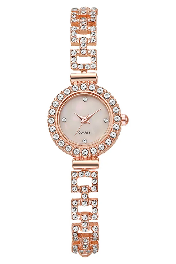 Fashionable Diamond Elegant Pointer Pull-Out Bracelet Watch