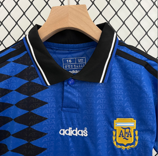 1994 Argentina Away Kids Kit Football Jersey Thai Quality