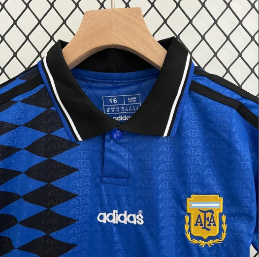 1994 Argentina Away Kids Kit Football Jersey Thai Quality