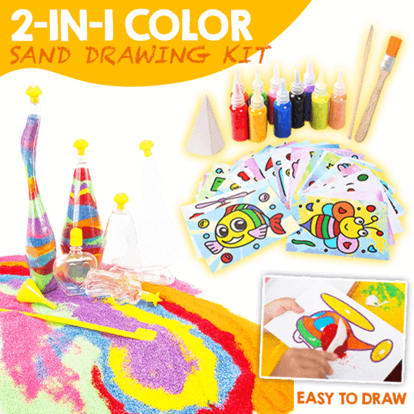 2 In 1 Color Sand Drawing Kit