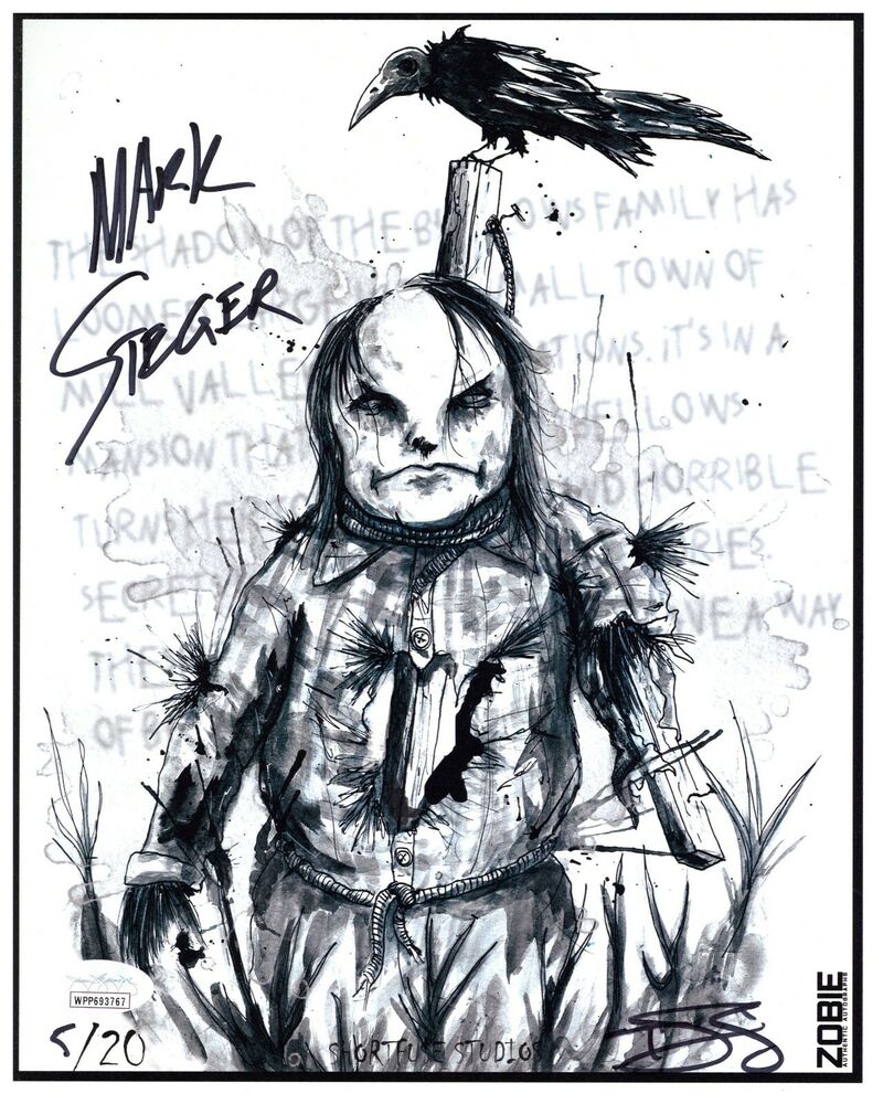 Mark Steger Signed Autograph 8x10 Photo Poster painting - Scary Stories 