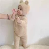 Baby Furry One-piece Pajamas Children's Winter Home Clothes
