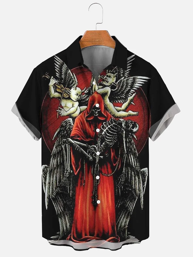 Men's Grim Reaper Halloween Shirt