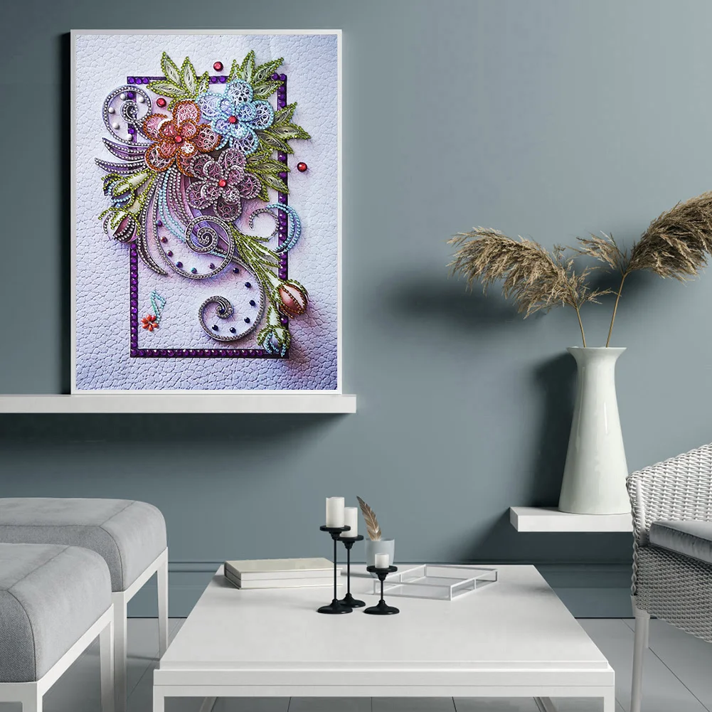 Diamond Painting - Special Shaped Drill - Flower(30*40cm)