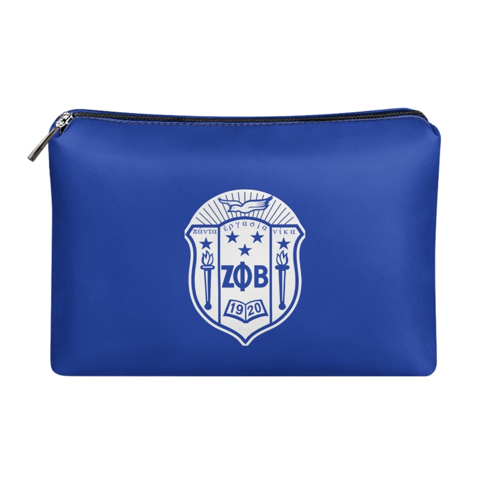 Zipped Leather Clutch