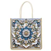 DIY Mandala 5D Diamond Painting Linen Tote Bag