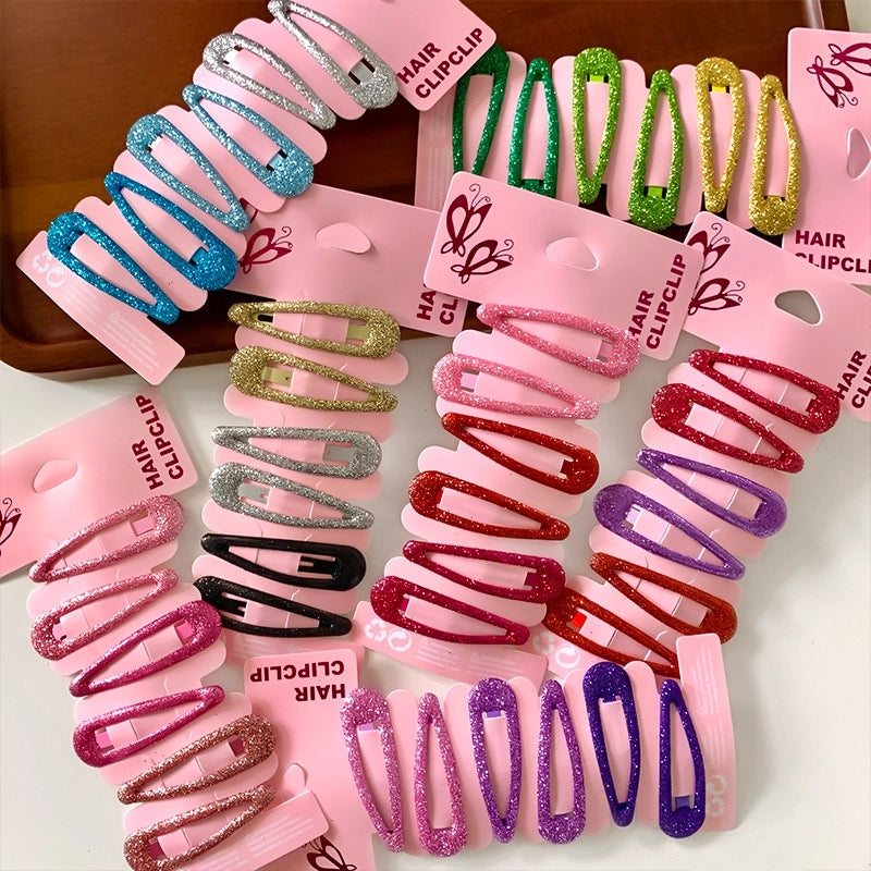 Minimalist Classic Style Kid'S Solid Color Arylic Sequins Hair Clip