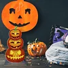 DIY Diamond Painting Wooden Desk Tabletop Ornament Kit (Halloween Pumpkin)