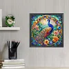 Diamond Painting-Round AB Drill Peacock(45*45CM)