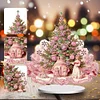 DIY Xmas Tree Diamond Painting Single-sided Acrylic Desktop Ornaments