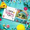 (US Only)6PCS DIY Xmas Diamond Art Greeting Cards Congratulations Cards & Gifts (Turtle)